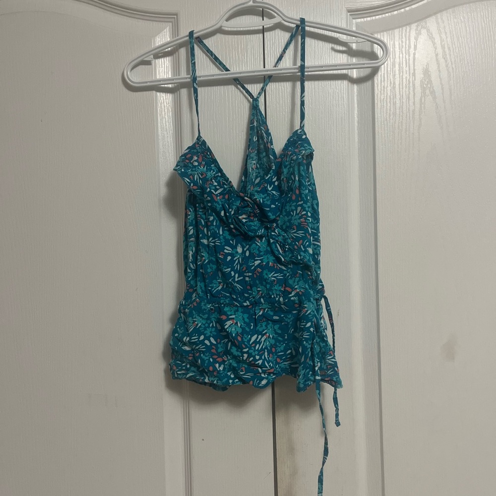 Floral Teal Women's Cami